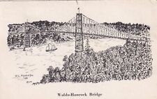 Waldo-Hancock Bridge Maine ME 1952  Postcard C23 picture
