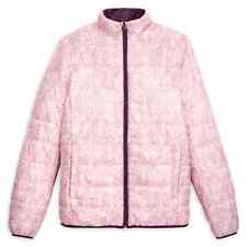 NWT Disney Winnie the Pooh Puffer Jacket REVERSIBLE Purple Solid & PINK SZ XS picture