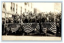 c1910's President Wilson Inaugural Reviwing Stand Gen Greble RPPC Photo Postcard picture