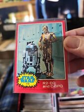 1977 Topps Star Wars Series 2 red Card #118 R2-D2 C-3PO... picture