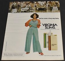 1973 Print Ad Sexy Heels Long Legs Fashion Lady Brunette Virginia Slims Beauty picture