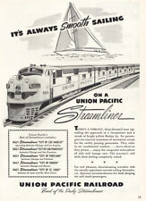 1947 Union Pacific Railroad: Always Smooth Sailing Vintage Print Ad picture