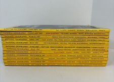 Vintage 1985 Full Year Of National Geographic Magazine Lot Of 12 No Maps picture
