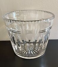 RARE Antique White Star Line Crystal Ice Bucket c. 1910-1920 | Hand-Etched Logo picture