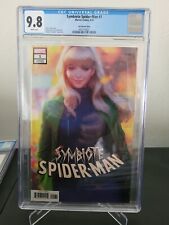 SYMBIOTTE SPIDER-MAN #1 CGC 9.8 GRADED MARVEL 2019 GWEN STACY ARTGERM VARIANT picture