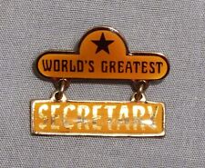 Vintage 1979 World's Greatest Secretary Pin picture