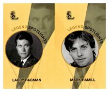 #UL2999 LARRY HAGMAN, MARK HAMILL Uncut Spotlight Card Strip picture