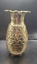 Vintage Hampton Brass Pineapple Vase Made In India Heavy Mid Century Modern  picture