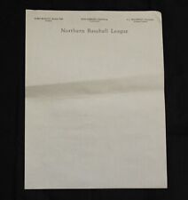 EARLY LETTERHEAD FROM THE NORTHERN BASEBALL LEAGUE NEW YORK picture