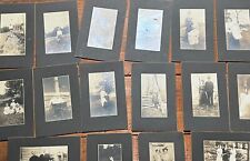 16 Antique Cabinet Cards - Same Family - Early American Life Primitive 1900s picture