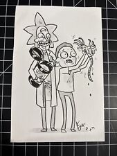 KYLE STARKS ORIGINAL ART RICK AND MORTY Sketch  Comic Artwork picture