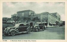 A View Of A Business Block, Dodge City, Kansas KS 1942 picture