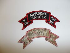 e2900 US Army Vietnam Airborne Ranger tab N Co 75 Inf 173 Brigade black IR15E picture