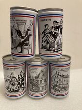 5 DIFFERENT 12oz. ORTLIEBS BREWING BICENTENNIAL BEER CAN BANKS. 5 Empty Cans picture