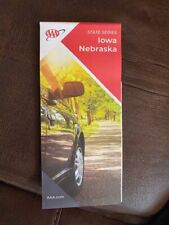 Iowa Nebraska State Series Highway Travel Map 2021 NEW picture