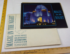 1939 Magic in the Night Golden Gate Exposition program in envelope picture