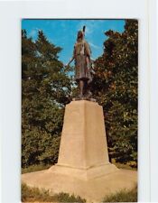 Postcard Monument to Pocahontas Jamestown Virginia USA picture