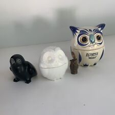 Lot of Owl Figurines Vintage - 4 Owls picture