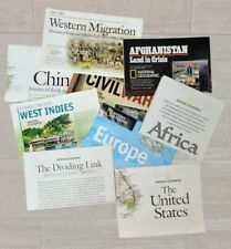 Lot of 9 National Geographic Magazine 2000's Inserts USA, Europe, China, +More picture