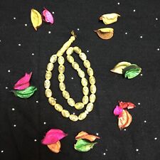 Vintage Ivory Gold and Turquoise Tone Masbaha Prayer Beads 33 Black Tasbih مسبحة picture