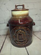 Vintage McCoy #7019 Pottery Milk Can Cookie Jar Bicentennial of USA Liberty Bell picture