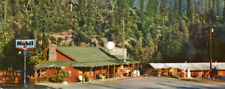 1950's Riverdale Resort Mobil Gas Sign Leggett California Redwoods Postcard picture