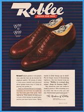 1944 Brown Shoe Co St Louis MO Roblee Men's Shoes Vintage 1940's WWII Style Ad picture