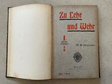 Jewish zionism german book Zu Lehr und Wehr M.A Klausner ,bible Berlin 1903 Rare picture