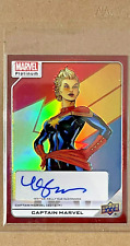 2024 Marvel Platinum Captain Marvel Creator Auto Red Rainbow picture