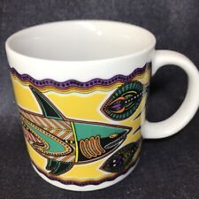 Vintage Churinga Designs Crystal Craft Coffee Tea Mug Cup 1990 Made in Australia picture