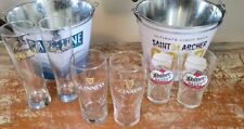Guinness 20oz Gravity Glasses..Shiner And Yuengling Plus 4 Ice Buckets.6 Glasses picture