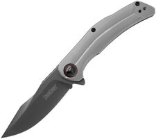 Kershaw Believer Pocket Knife Framelock Grey Stainless 8Cr13MoV Drop Pt 2070X picture