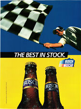 Busch Beer The Best In Stock Official Beer of NASCAR Print Advert picture