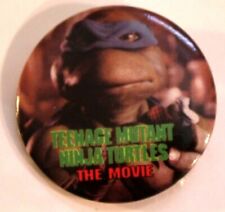 Vintage Teenage Mutant Ninja Turtles the Movie Leonardo Pinback Button picture