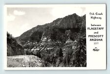 RPPC Oak Creek Highway Btw Flagstaff & Prescott Arizona Mountains Postcard D3 picture