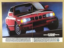 1990 BMW E34 M5 vintage print Ad picture
