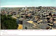 C.1910s Judaica Jerusalem From The North Birds Eye View Palestine Postcard  A113 picture