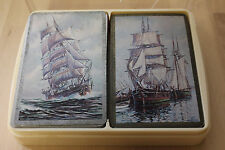 Decks of Vintage Clipper Ship Bridge Cards with Plastic Case- The United States  picture