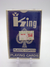 Vintage King Playing Cards Plastic Coated Bridge Game Deck  Sealed picture