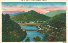 Virginia, Balcony Falls Waterfalls on James River Mountain V.A, Vintage Postcard picture