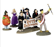 Lemax Spooky Town Halloween Parade Banner -5 Piece Set -RETIRED PIECE picture