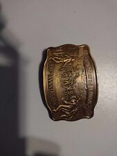 NIB Gunfight At The O.K. Corral 100th Anniversary Brass Belt Buckle picture