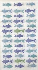 two Individual Fish Paper Dinner napkins Decoupage Blue Summer Water Pond Fishin picture
