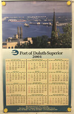 2001 Calendar Port Authority Of Duluth Seaway Superior Poster Lake Great Lakes  picture