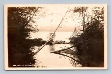 Sutton NH-New Hampshire, Keyser Lake the Outlet RPPC Postcard picture