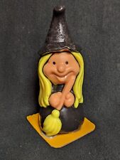 Vintage Halloween Suni  Witch  Candle * 1 owner USA picture