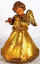 Vintage Anri Angel Mechanical Music Box Wood Carved Figurine picture