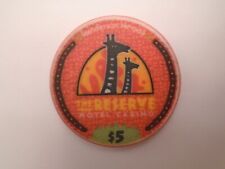 $5 THE RESERVE HENDERSON NV Casino Poker Chip picture