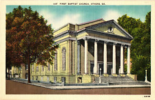 First Baptist Church in Athens Georgia Vintage Postcard picture