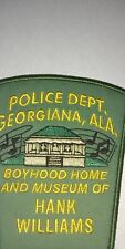 Georgiana ,Alabama Police Shoulder Patch ? Hank Williams Boyhood Home Collection picture